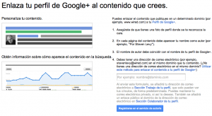 Formulario Google Authorship